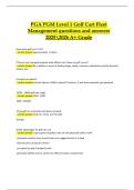 PGA PGM Level 1 &ndash; Golf Cart Fleet Management Questions and Answers&comma; PGA of America 2025&ndash;2026 &vert; Complete study guide for an A&plus; grade