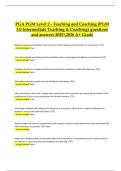 PGA PGM Level 2 &ndash; Teaching & Coaching &lpar;PGM 3&period;0 Intermediate&rpar; &vert; Verified Questions & Correct Detailed Answers &vert; Latest A&plus; Grade &vert; 2025&sol;2026 Edition