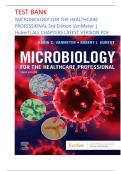 Test Bank Microbiology for the Healthcare Professional 3rd Edition By Karin C&period; VanMeter&comma; Robert J&period; Hubert &vert; Verified Chapter's 1 - 25 &vert; Complete Newest Version A&plus; GUIDE 