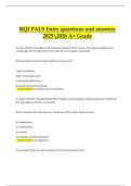 RQI PALS Entry Exam &ndash; Practice Questions & Correct Detailed Answers &vert; Latest A&plus; Grade &vert; 2025&sol;2026 Edition