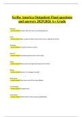 Scribe America Outpatient Final Exam &ndash; Verified Questions & Correct Detailed Answers &vert; 2025&sol;2026 A&plus; Grade