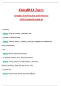 CrossFit L1 Exam &lpar;Latest 2026&sol;2027 Update&rpar; Complete Questions and Guide Answers&comma; 100&percnt; Verified Graded A&plus;