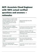 GCP Associate Cloud Engineer with 100- actual verified questions and answers &plus; rationales&period;