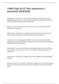 TXMI Chpt 10-12 Test questions n answered 2025&sol;2026