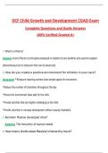 DCF&colon; Child Growth and Development CGAD Exam &lpar;Latest 2025&sol;2026 Update&rpar; Complete Questions and Guide Answers&comma; 100&percnt; Verified Graded A&plus;