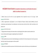 HCQM Final Exam &lpar;Latest 2025&sol;2026 Update&rpar; Complete Questions and Guide Answers&comma; 100&percnt; Verified Graded A&plus;
