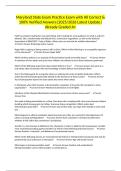 Maryland State Exam Practice Exam with All Correct & 100&percnt; Verified Answers&vert;2025&sol;2026 Latest Update&vert; Already Graded A&plus;
