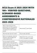 ACLS Exam A 2025-2026 WITH 100&plus; VERIFIED QUESTIONS&comma; SCENARIO-BASED ASSESSMENTS & ANSWERS