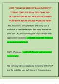 HCCP FINAL EXAM 2026-2027 BANK CURRENTLY  TESTING COMPLETE EXAM QUESTIONS WITH  DETAILED ANSWERS WIH RATIONALES &vert;&vert;EXPERT  VERIFIED &sol;ALREADY GRADED A&plus;&vert;&vert;BRAND NEW&excl;&excl; 