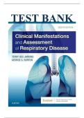 Test Bank for Clinical Manifestations and Assessment of Respiratory Disease 8th Edition by Terry Des Jardins & George G&period; Burton&comma; ISBN&colon;9780323553698&comma; Verified Chapter's 1 - 45