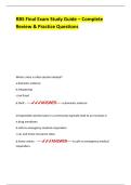 RBS Final Exam Study Guide &ndash; Complete  Review & Practice Questions