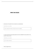 PNR 308 FINAL EXAM QUESTIONS AND VERIFIED ANSWERS
