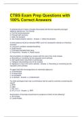 CTBS Exam Prep Questions with 100&percnt; Correct Answers 