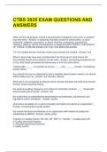 CTBS 2025 EXAM QUESTIONS AND ANSWERS 