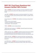 NUR 105&colon; Final Exam Questions And  Answers Verified 100&percnt; Correct