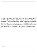 TEST BANK For ECGs Made Easy&comma; 7th Edition Author&colon; Barbara J Aehlert&comma; All Chapters&lbrack;1- 10&rsqb;With Verified Questions And Answers 100&percnt; Complete A&plus; Study Guide Available In PDF Latest Version 2025
