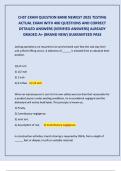 CHST EXAM QUESTION BANK NEWEST 2025 TESTING  ACTUAL EXAM WITH 400 QUESTIONS AND CORRECT  DETAILED ANSWERS &lpar;VERIFIED ANSWERS&rpar; ALREADY  GRADED A&plus; &lpar;BRAND NEW&rpar; GUARANTEED PASS 