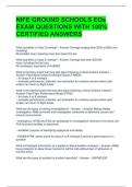 NIFE GROUND SCHOOLS EOs EXAM QUESTIONS WITH 100&percnt; CERTIFIED ANSWERS 