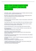 NIFE FRR EXAM QUESTIONS WITH CORRECT DETAILED ANSWERS 