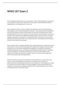 NRSG 257 Exam 2 Questions and Answers