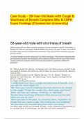 Case Study &ndash; 58 Year Old Male with Cough & Shortness of Breath Complete DDx & COPD Exam Findings &lpar;Chamberlain University&rpar;&period;pdf