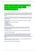 NIFE Flight Rules and Regs Ch 1 Exam Questions with 100&percnt; Verified Answers 