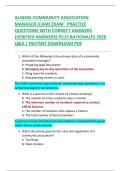 ILLINOIS COMMUNITY ASSOCIATION  MANAGER &lpar;CAM&rpar; EXAM   PRACTICE  QUESTIONS WITH CORRECT ANSWERS  &lpar;VERIFIED ANSWERS&rpar; PLUS RATIONALES 2026  Q&A &vert; INSTANT DOWNLOAD PDF