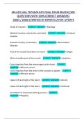 MILADY NAIL TECHNOLOGY FINAL EXAM REVIEW &lbrace;300  QUESTIONS WITH 100&percnt; CORRECT ANSWERS&rcub;  &lpar;2025 &sol; 2026&rpar; &lpar;VERIFIED BY EXPERT&rpar; LATEST UPDATE