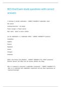 BCS Oral Exam study questions with correct answers