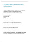 BCS methodology exam questions with correct answers