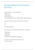 BCS EXAM QUESTIONS WITH COMPLETE SOLUTIONS 