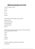 HESI A2 Chemistry &lpar;V1 & V2&rpar; Actual Exam Question and correct Answers &lpar;100&percnt; VERIFIED&rpar;&vert; 2025&sol;2026