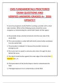 CMS FUNDAMENTALS PROCTORED  EXAM QUESTIONS AND   VERIFIED ANSWERS GRADED A&plus;  2026  UPDATE&excl;&excl; 