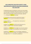 NES ELEMENTARY EDUCATION SUBTEST 2 EXAM   QUESTIONS WITH COMPLETE SOLUTIONS GUARANTEED  PASS 2025&sol;2026NES ELEMENTARY EDUCATION SUBTEST 2 EXAM   QUESTIONS WITH COMPLETE SOLUTIONS GUARANTEED  PASS 2025&sol;2026