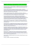 NWCA Review Questions and Answers 