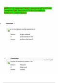 NURS 6512 Advanced Health Assessment Final Exam Complete Q&A Test Bank Verified Answers & Rationales Latest Update&period;pdf