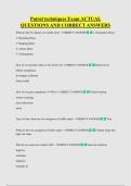 Patrol techniques Exam ACTUAL  QUESTIONS AND CORRECT ANSWERS