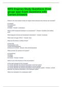NIFE Engines Study Questions &lpar;from gouge app&rpar; Exam Questions with Correct Answers 
