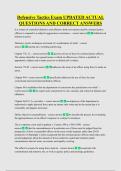Defensive Tactics Exam UPDATED ACTUAL  QUESTIONS AND CORRECT ANSWERS