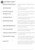 Labor Relations Chapter 6 &sol; Union-Management & Employment Law &sol; 2025 Study Guide &sol; Score 100&percnt; &sol; Test Bank