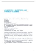 AINS 102 CH 6 QUESTIONS AND CORRECT ANSWERS