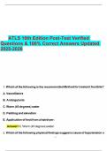 ATLS 10th Edition Post Test Verified Questions & 100- Correct Answers Updated 2025-2026&period;pdf