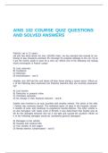 AINS 102 COURSE QUIZ QUESTIONS AND SOLVED ANSWERS