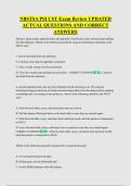 NBSTSA PSI CST Exam Review UPDATED  ACTUAL QUESTIONS AND CORRECT  ANSWERS