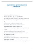 NWCA EXAM QUESTIONS AND ANSWERS&period;