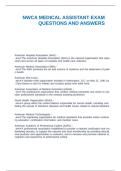 NWCA MEDICAL ASSISTANT EXAM QUESTIONS AND ANSWERS&period;docx