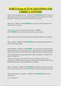 EGB273 Exam ACTUAL QUESTIONS AND  CORRECT ANSWERS