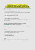 EGB273 Exam UPDATED ACTUAL  QUESTIONS AND CORRECT ANSWERS