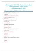 LMR Georgette&rsquo;s PMHNP Certification Question Bank  2025 Questions And Correct Answers  &lpar;Verified Answers&rpar; AGRADE    LMR - Georgette's Review PMHNP Questions Bank &vert; 526 Question and answers &vert;  