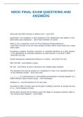 NDOC FINAL EXAM QUESTIONS AND ANSWERS&period;
